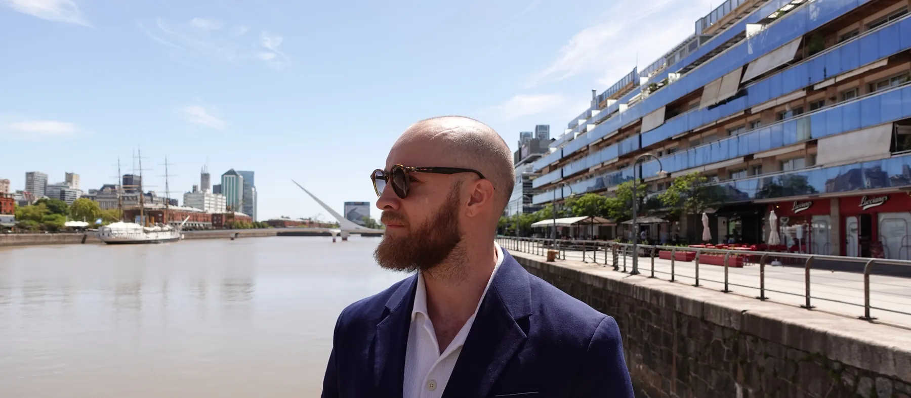 David Lincoln at Puerto Madero, Buenos Aires
