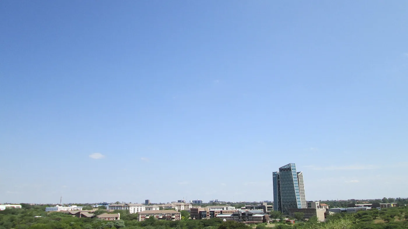 Office buildings in the centre of Gaborone, Botswana