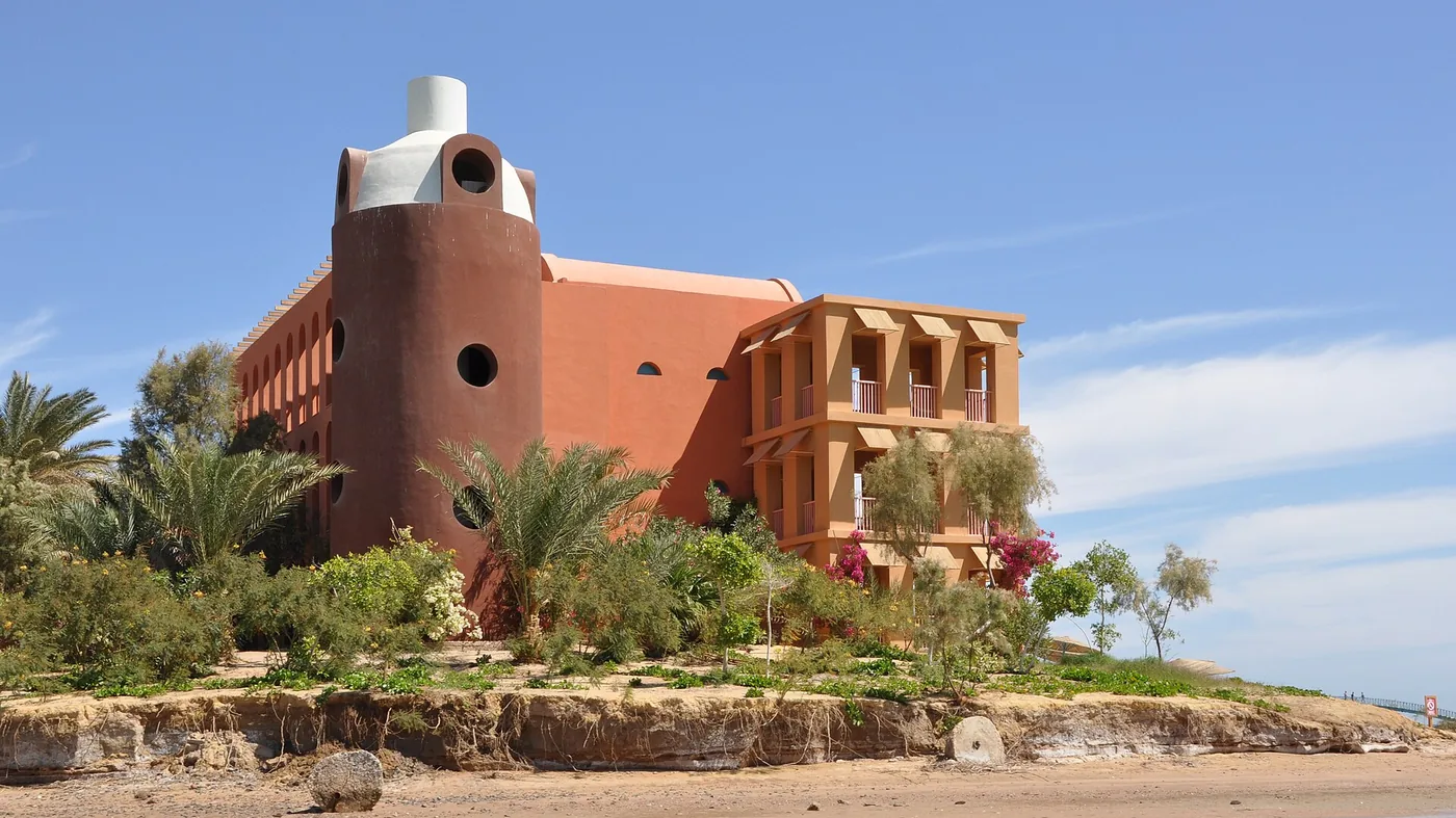 A resort development on the Egyptian Red Sea coast at El Gouna