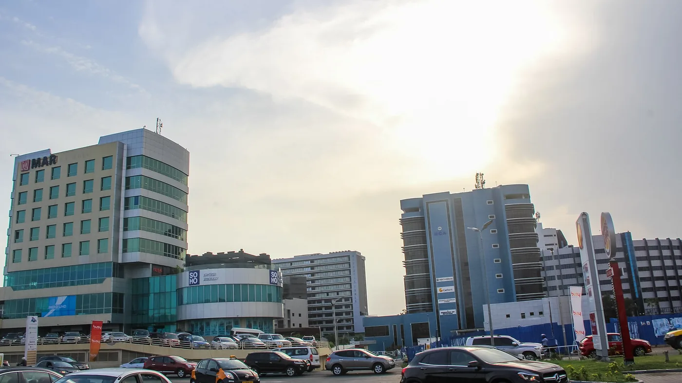 Office towers in central Accra, Ghana
