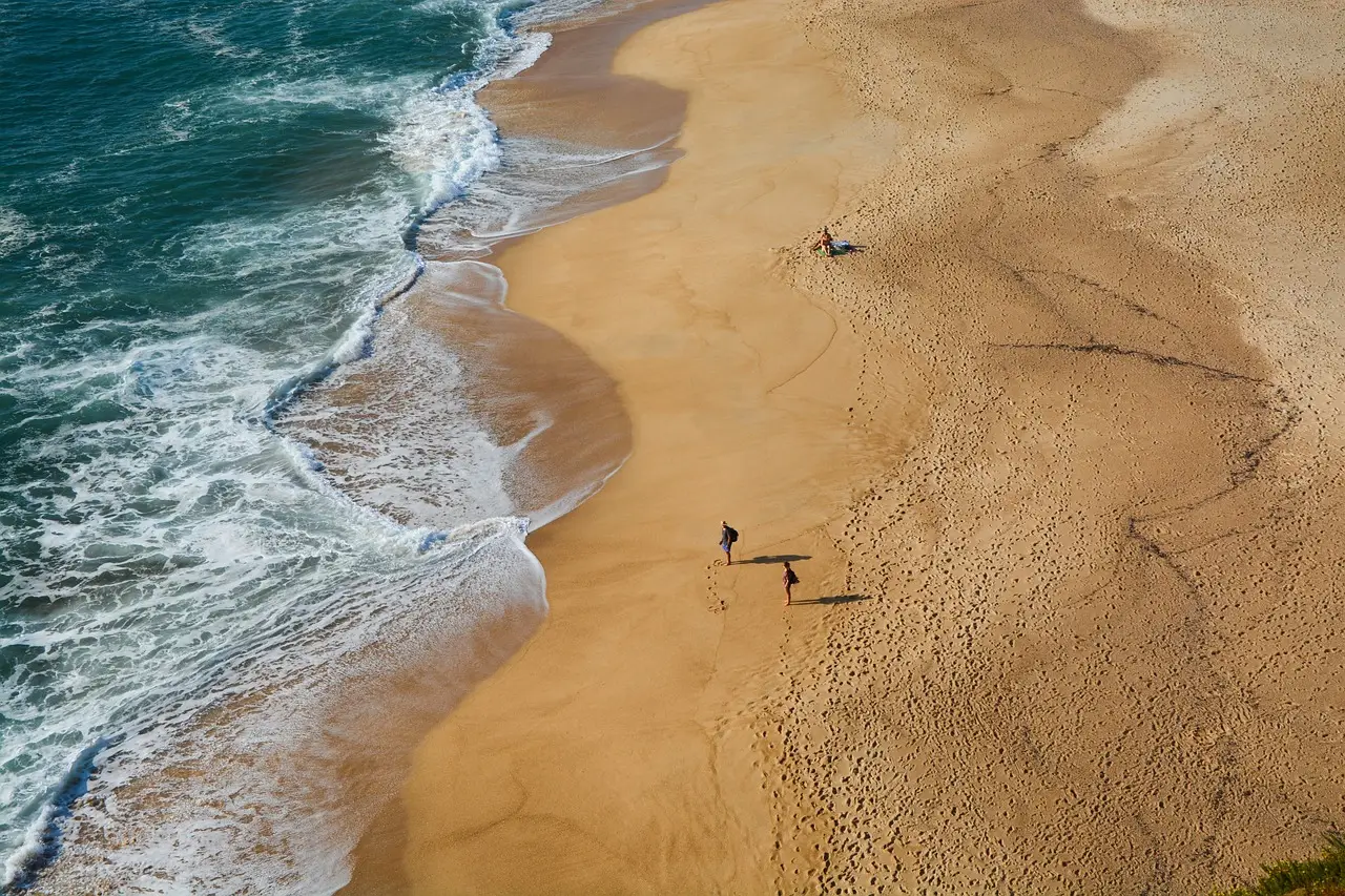 Atlantic coastline in the Algarve, southern Portugal