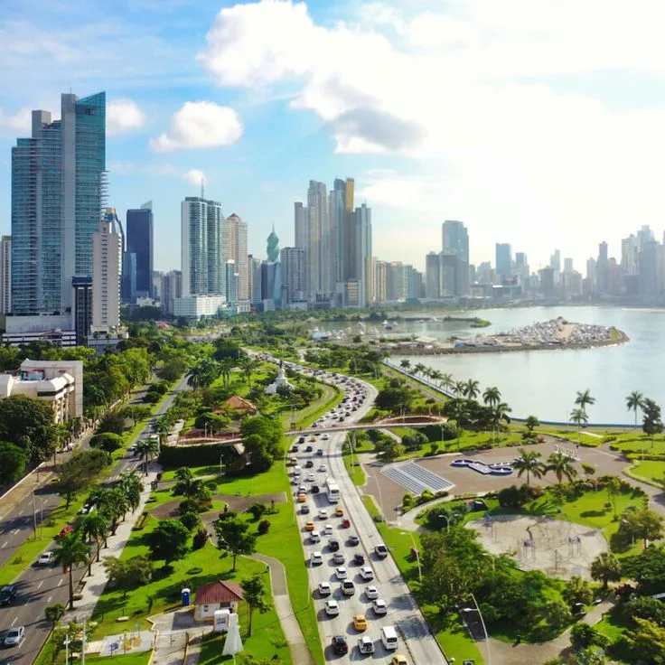 Panama City from the bay